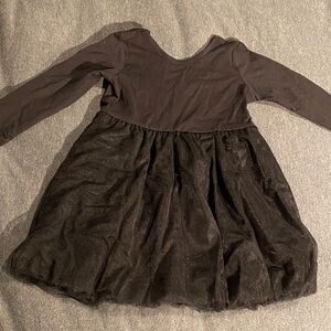 Ruffle Butts Black Long Sleeve Dress